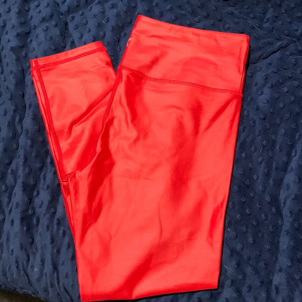 Red Zyia Metallic Leggings